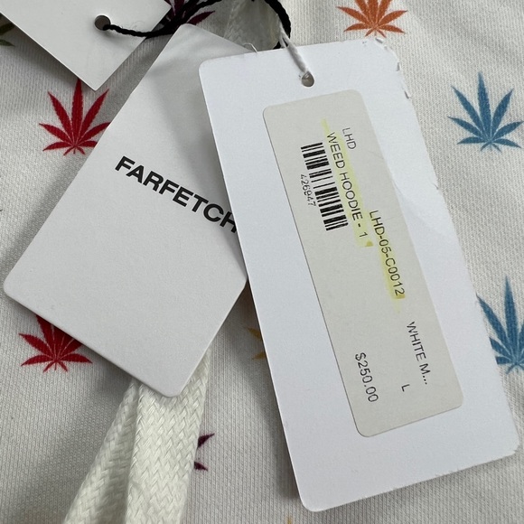 LHD Cannabis Pot Leaf Sweatshirt, size Large NWT! - Picture 5 of 5